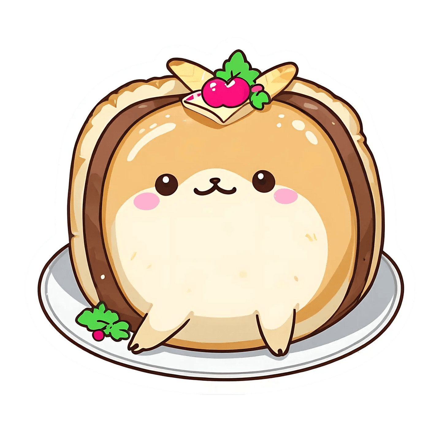 Kawaii Pancake Sticker - Cute UV DTF - Heat Press Transfer