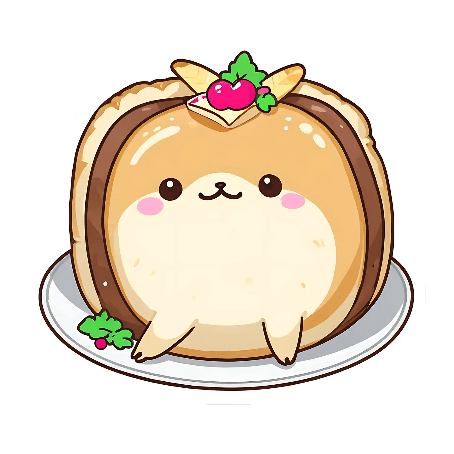 Kawaii Pancake Sticker - Cute UV DTF - Heat Press Transfer