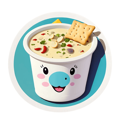 Kawaii Soup Bowl - Sticker - Heat Press Transfer