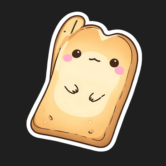 Kawaii Toast - Cute Sticker - Heat Press Transfer