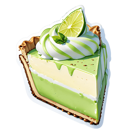 Key Lime Pie Slice - Sticker - Heat Press Transfer