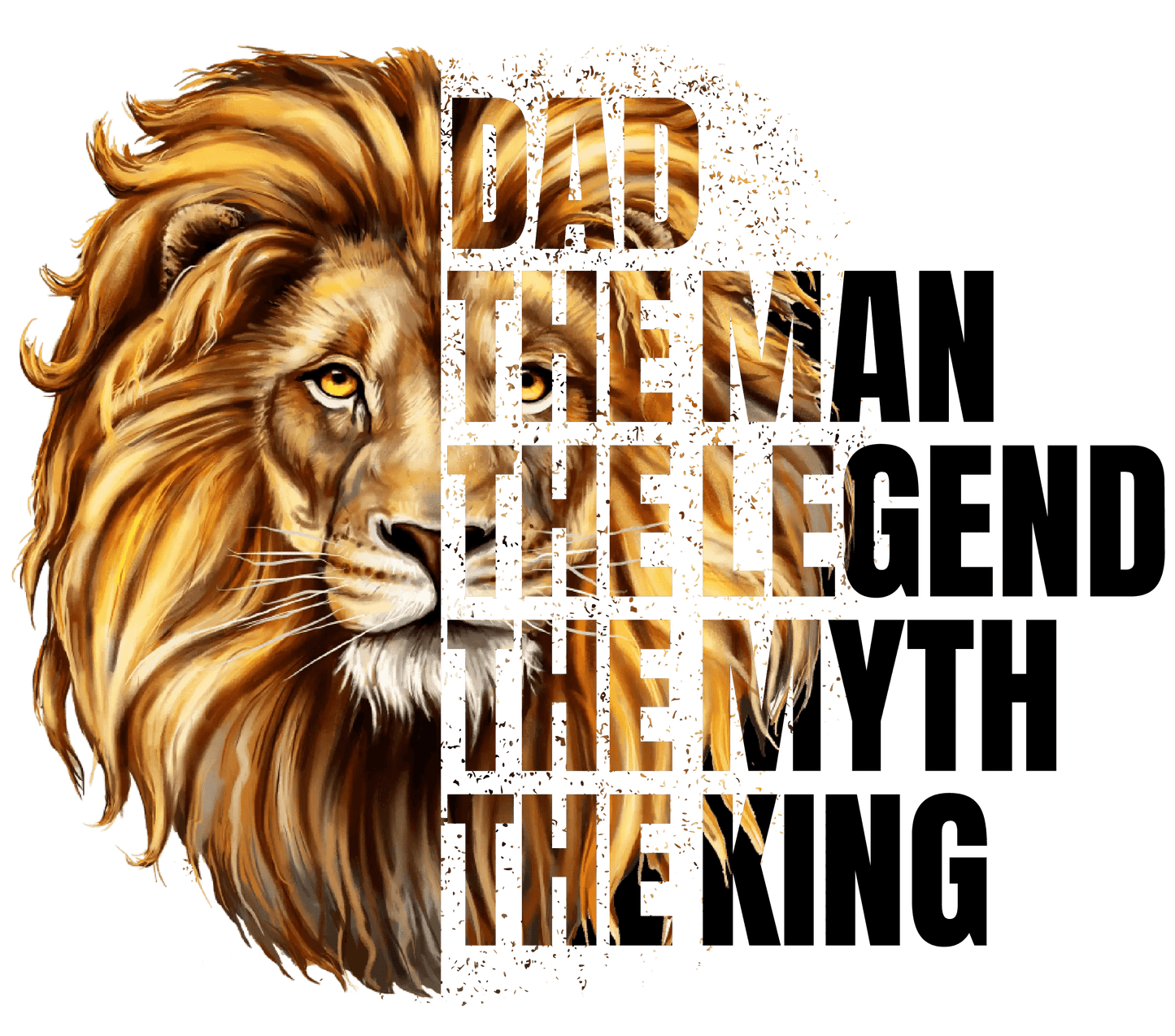 King Dad Design - DTF Ready To Press - Heat Press Transfer