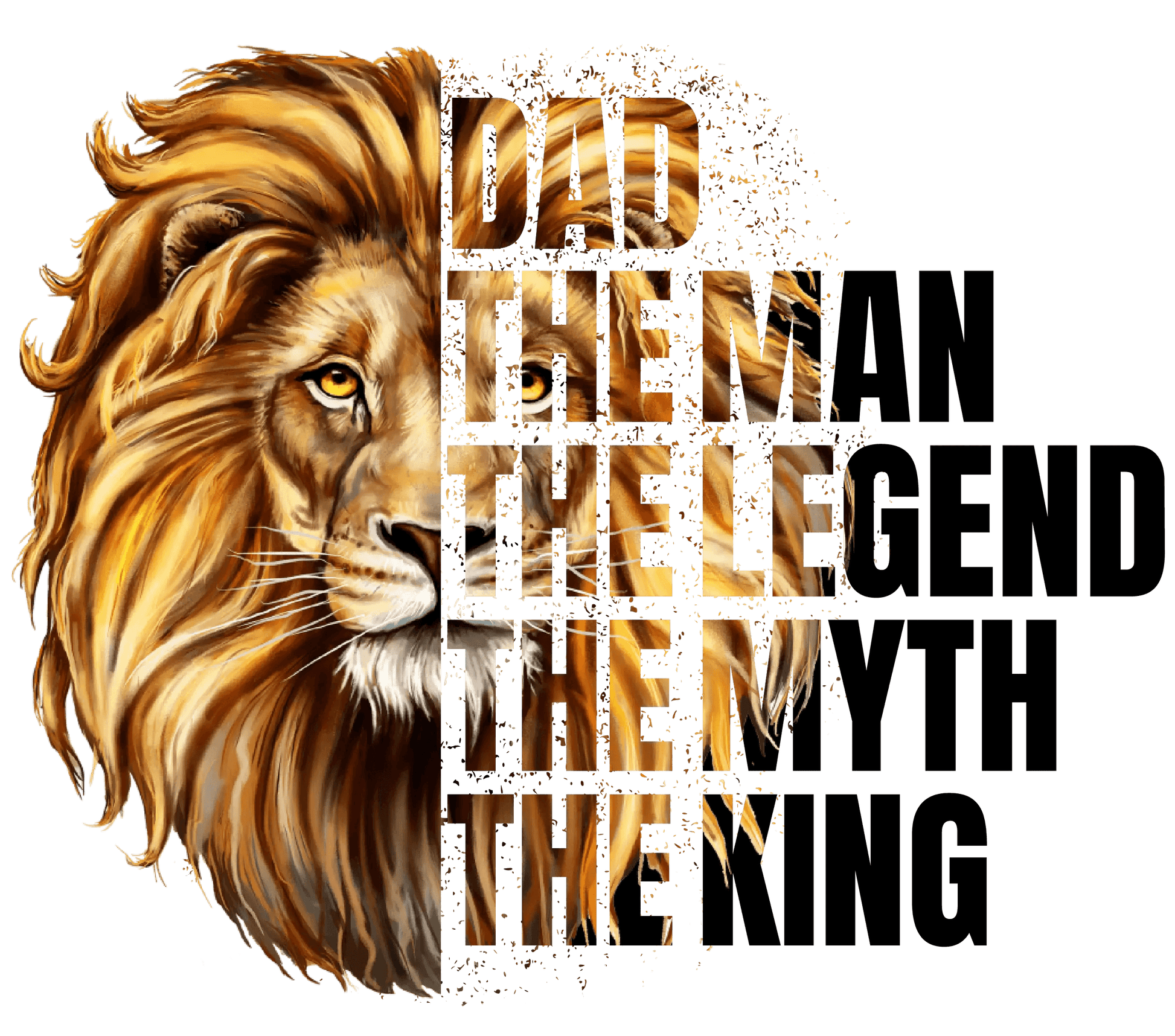 King Dad Design - DTF Ready To Press - Heat Press Transfer