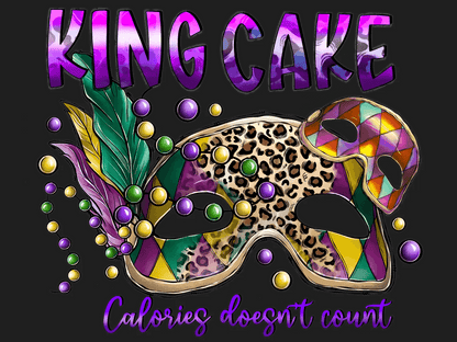King Cake Fest - DTF Ready to Press - Heat Press Transfer