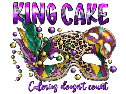 King Cake Fest - DTF Ready to Press - Heat Press Transfer