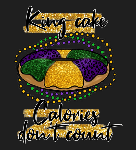 King Cake Fun - DTF Ready to Press - Heat Press Transfer