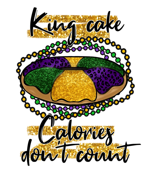 King Cake Fun - DTF Ready to Press - Heat Press Transfer