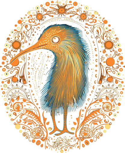 Kiwi Bird Artwork - DTF Ready to Press - Heat Press Transfer