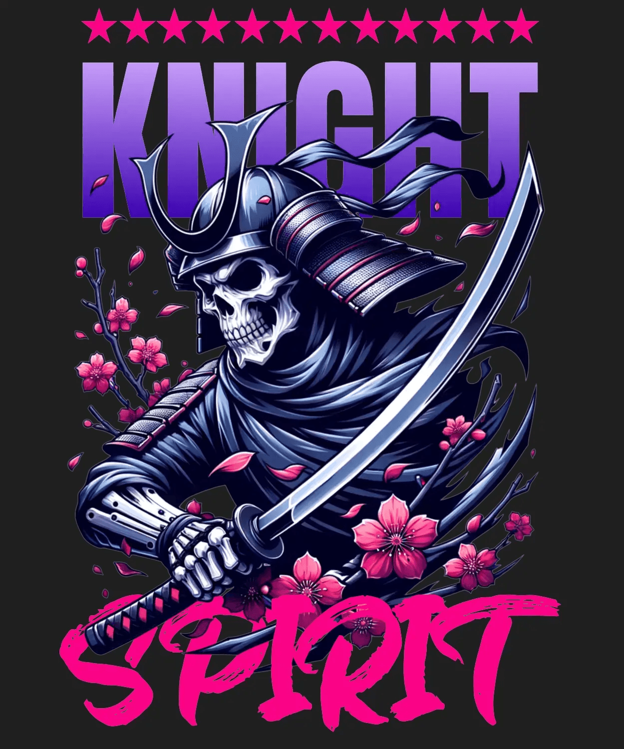 Knight Spirit - DTF Ready to Press - Heat Press Transfer