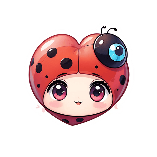 Ladybug Charm - Sticker - Heat Press Transfer
