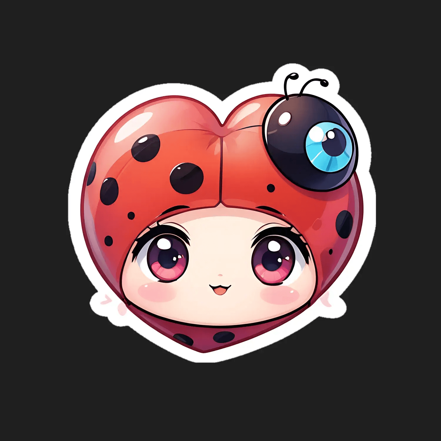 Ladybug Charm - Sticker - Heat Press Transfer