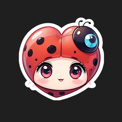 Ladybug Charm - Sticker - Heat Press Transfer