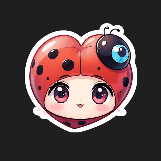 Ladybug Charm - Sticker - Heat Press Transfer
