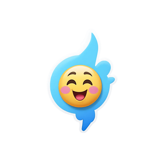 Laughing Emoji Flame Sticker - Heat Press Transfer