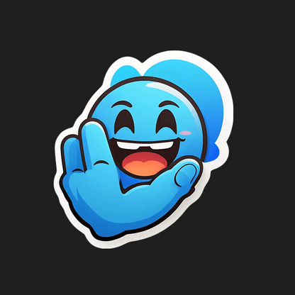 Laughing Emoji Sticker - UV DTF - Heat Press Transfer