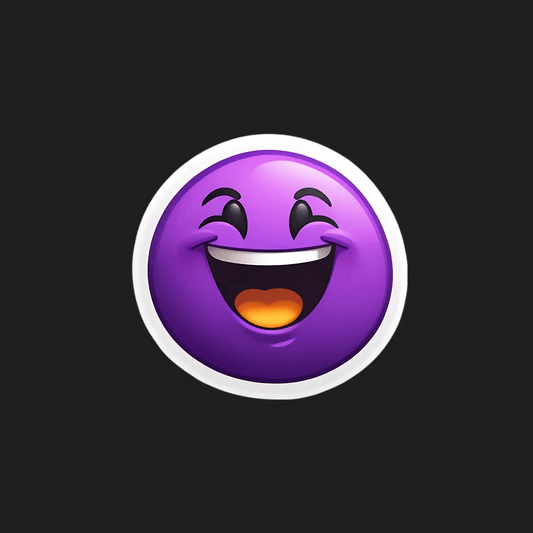 Laughing Emoji Sticker - UV DTF - Heat Press Transfer