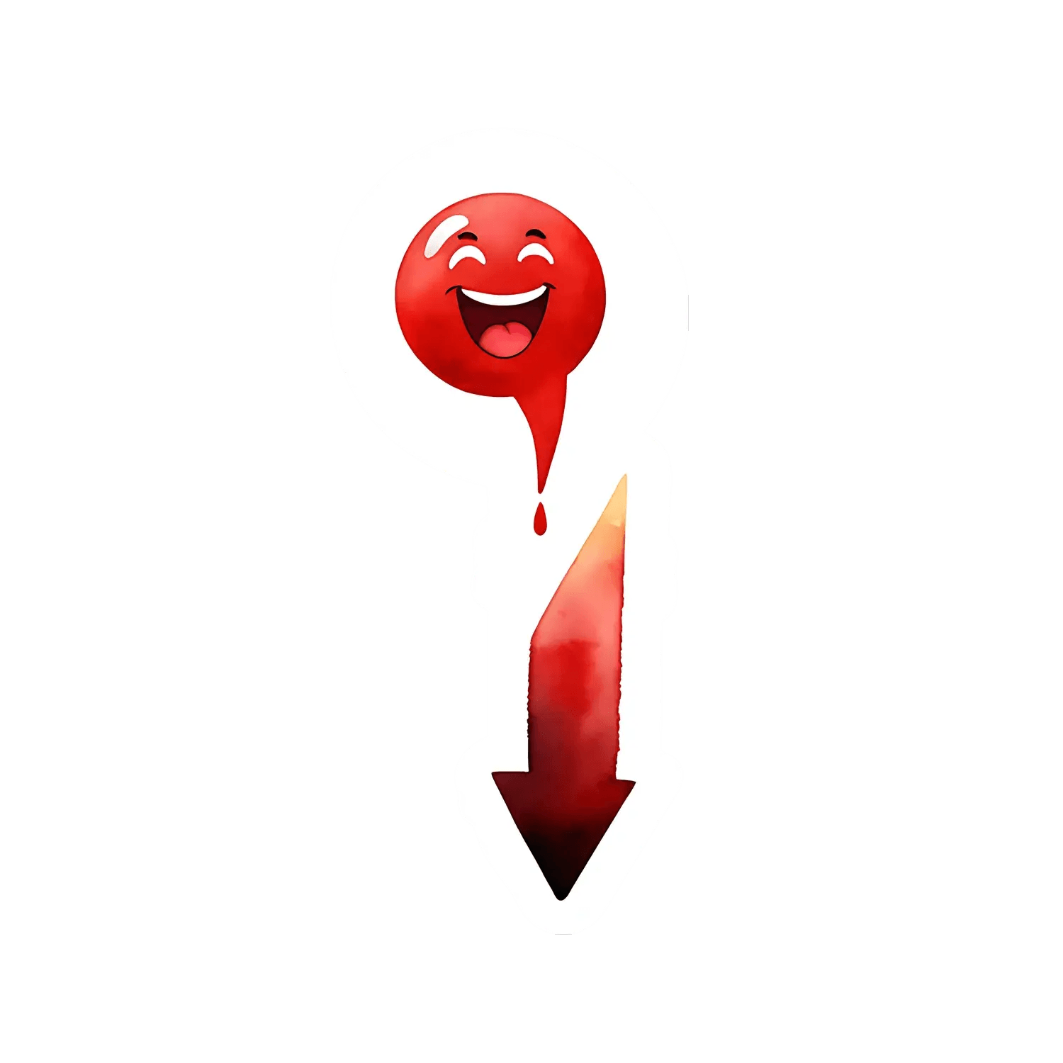 Laughing Emoji UV Sticker - Durable Decor - Heat Press Transfer
