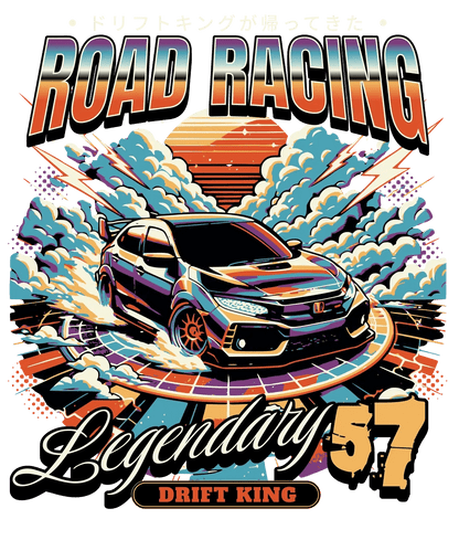 Legendary 57 Drift King - DTF Ready to Press - Heat Press Transfer