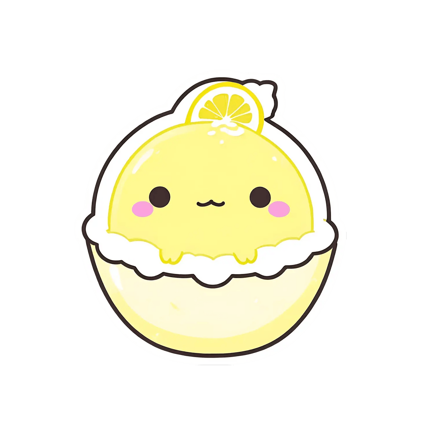 Lemon Macaron - Cute Sticker - Heat Press Transfer