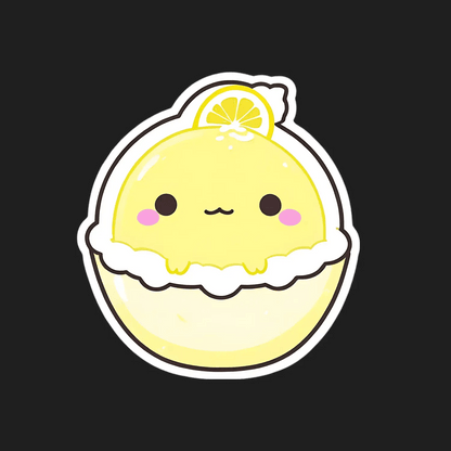 Lemon Macaron - Cute Sticker - Heat Press Transfer