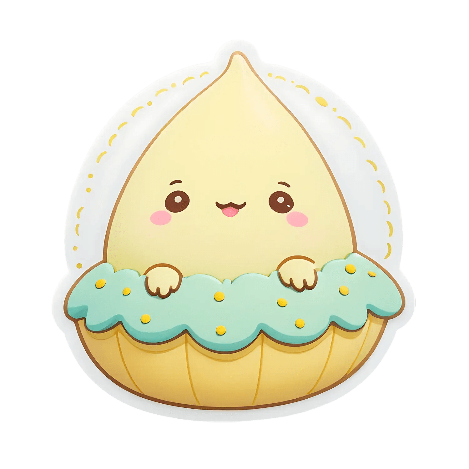 Lemon Pie Cute - Sticker - Heat Press Transfer