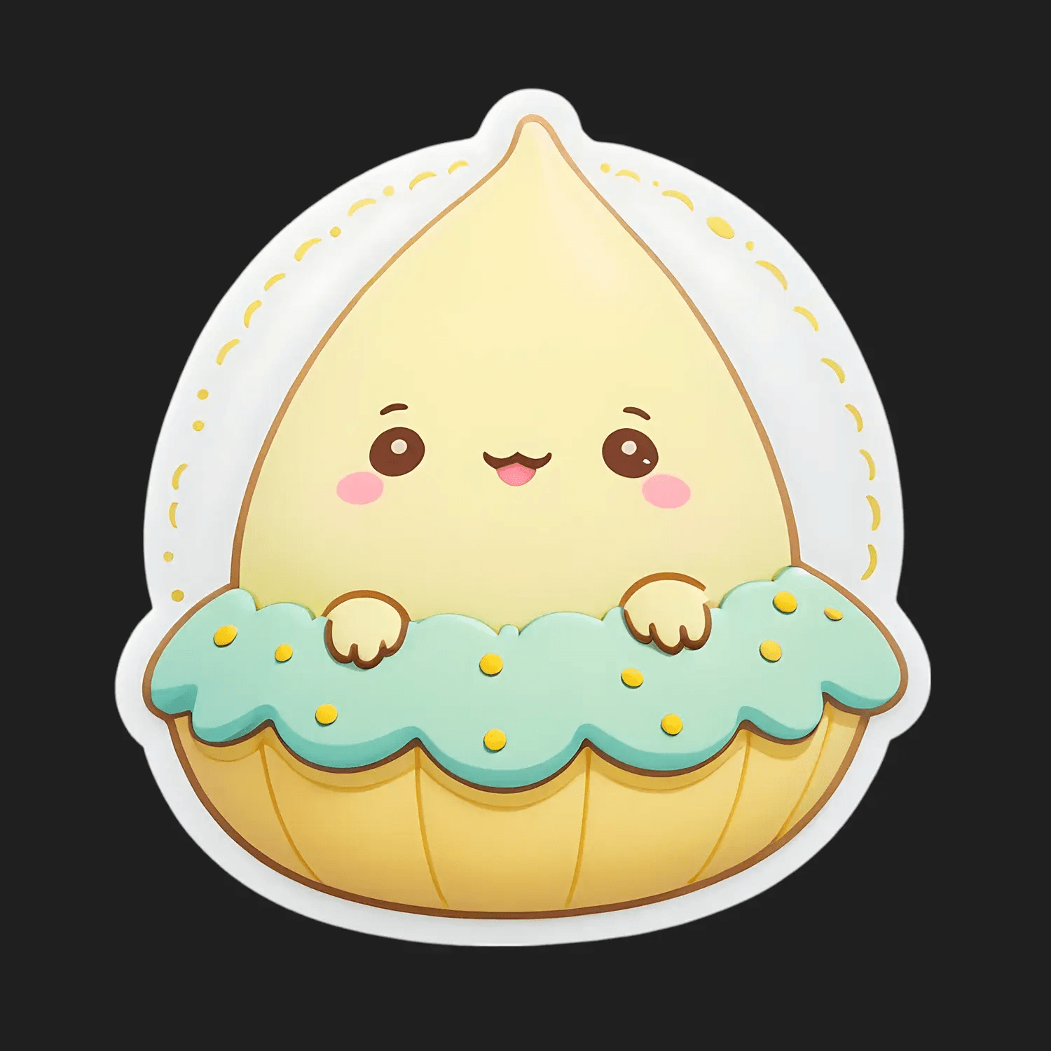 Lemon Pie Cute - Sticker - Heat Press Transfer