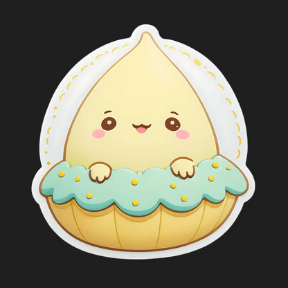 Lemon Pie Cute - Sticker - Heat Press Transfer