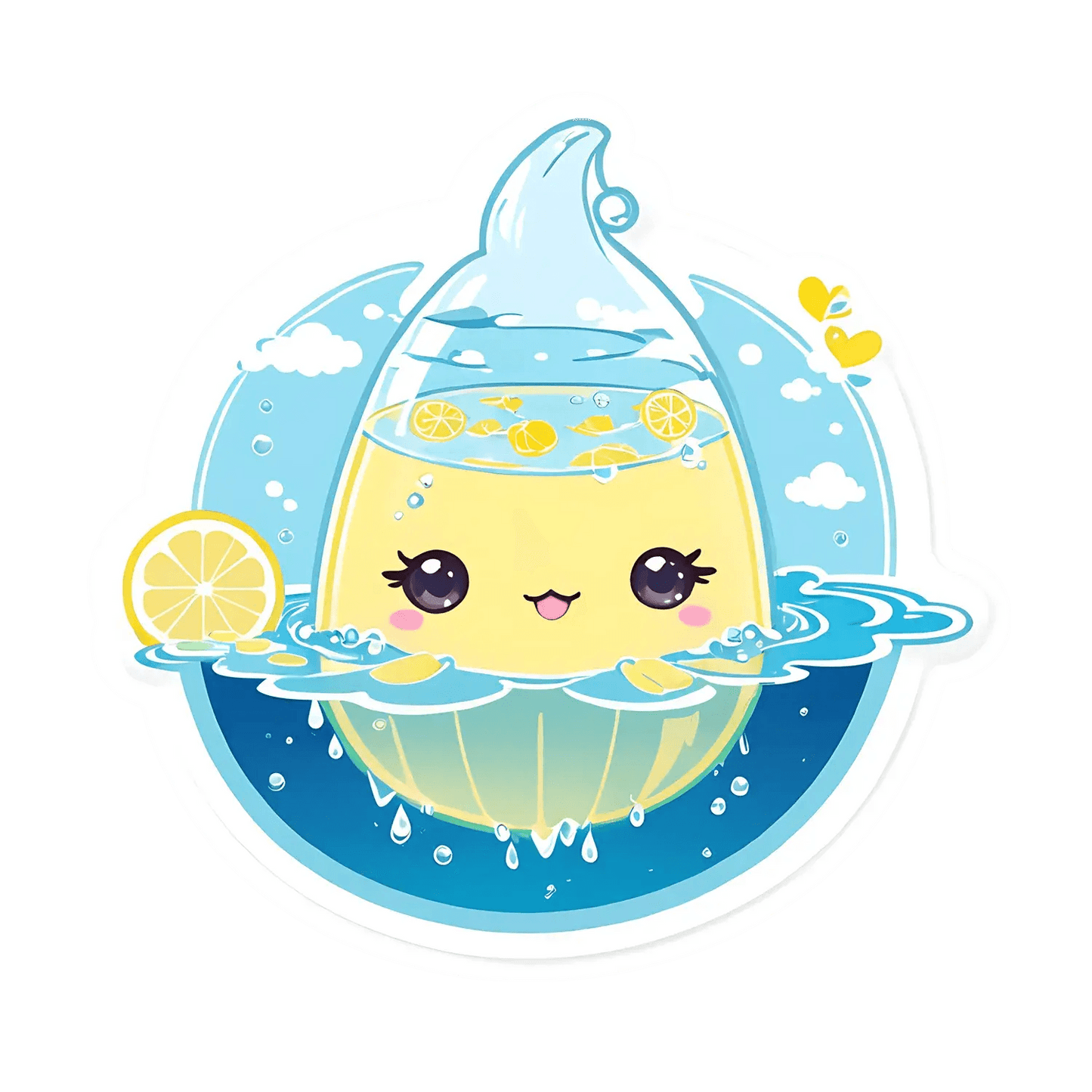 Lemonade Charm - Cute Sticker - Heat Press Transfer