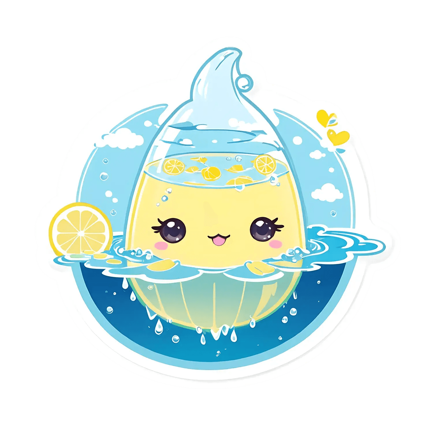 Lemonade Charm - Cute Sticker - Heat Press Transfer
