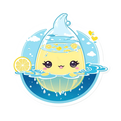Lemonade Charm - Cute Sticker - Heat Press Transfer
