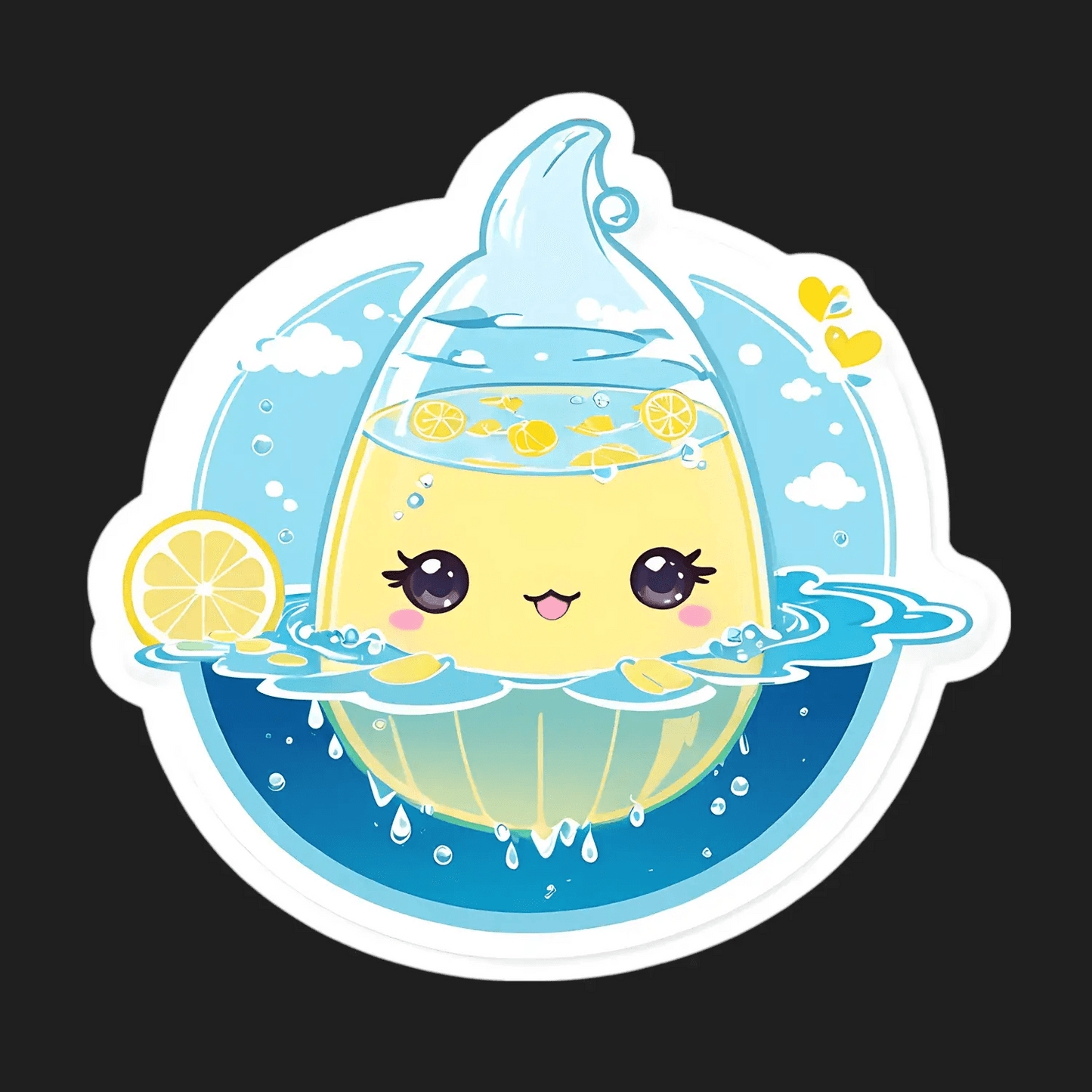 Lemonade Charm - Cute Sticker - Heat Press Transfer