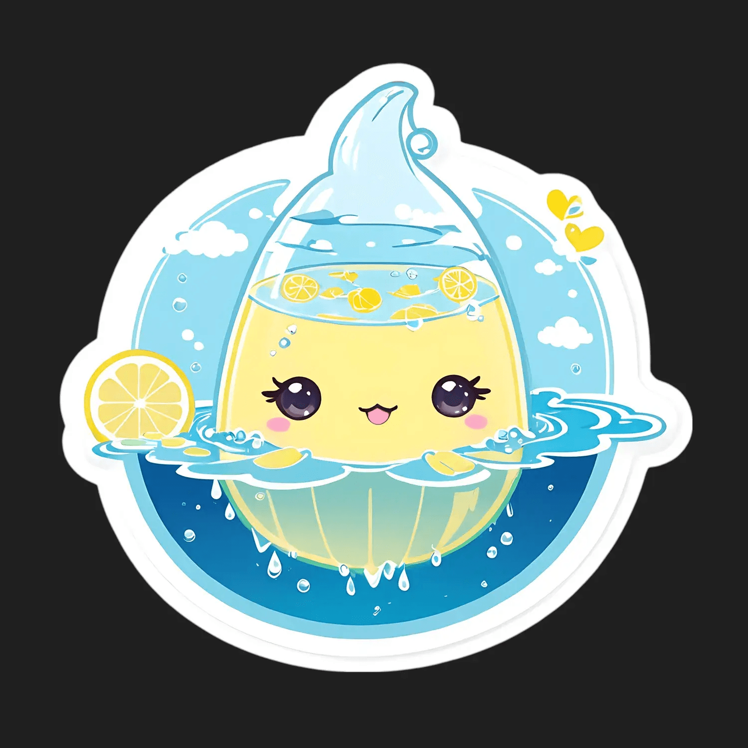 Lemonade Charm - Cute Sticker - Heat Press Transfer