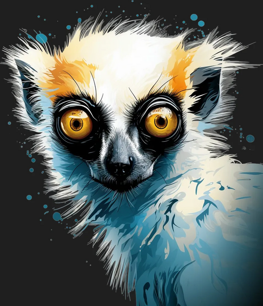 Lemur Gaze - DTF Ready to Press - Heat Press Transfer