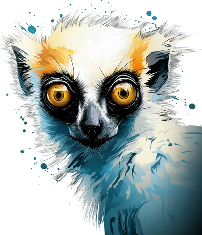 Lemur Gaze - DTF Ready to Press - Heat Press Transfer