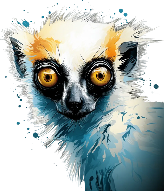 Lemur Gaze - DTF Ready to Press - Heat Press Transfer