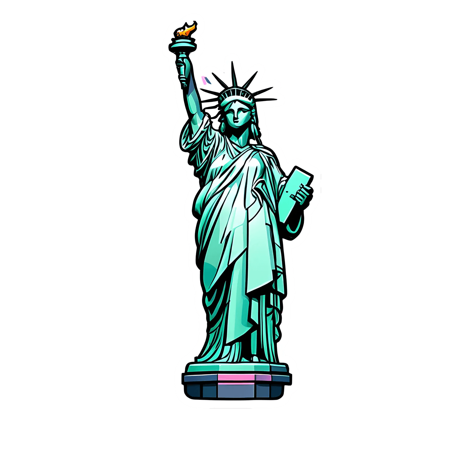 Liberty Artwork - UV DTF Sticker - Heat Press Transfer