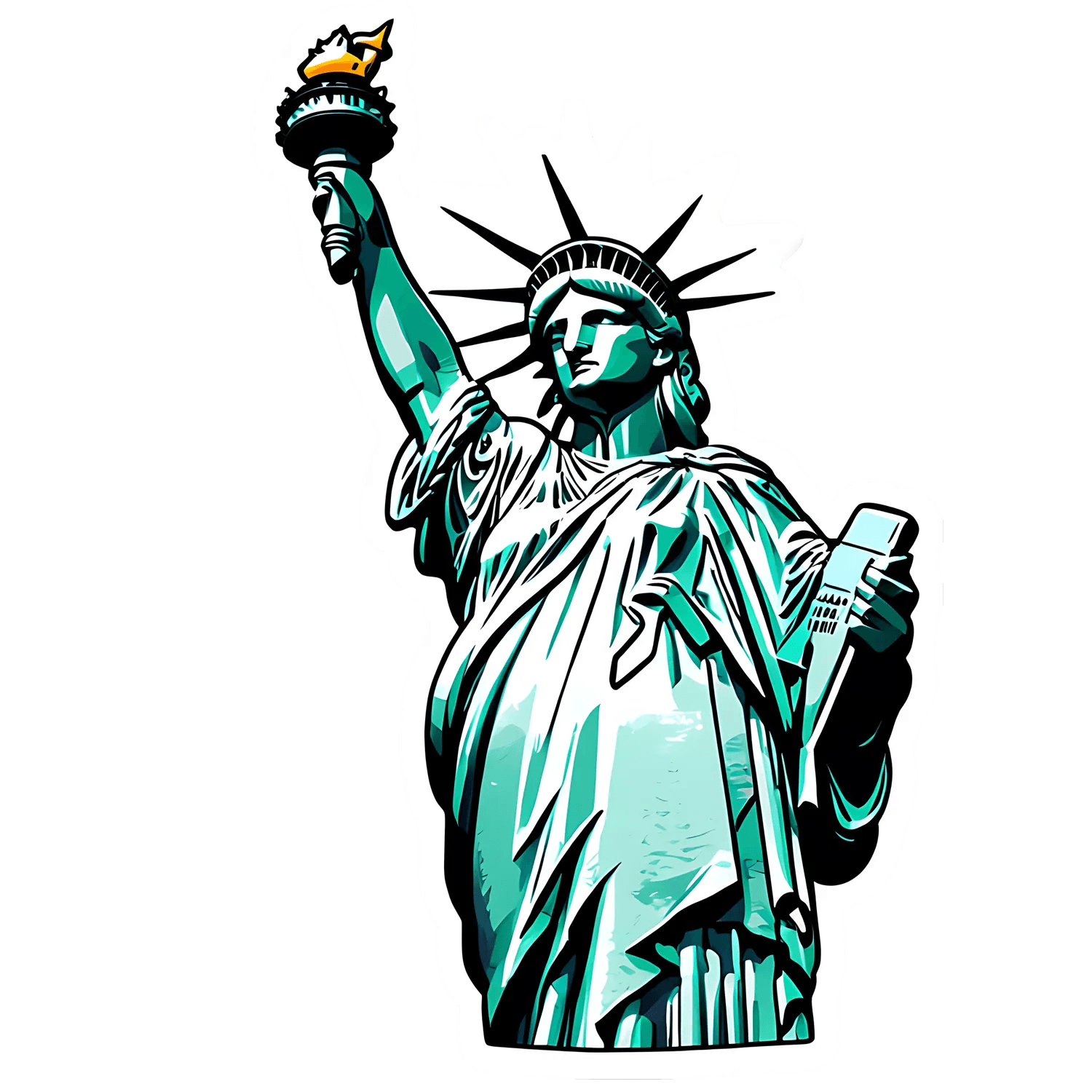 Liberty Icon - Sticker - Heat Press Transfer