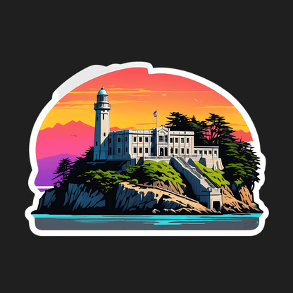 Lighthouse Sunset - Sticker - Heat Press Transfer