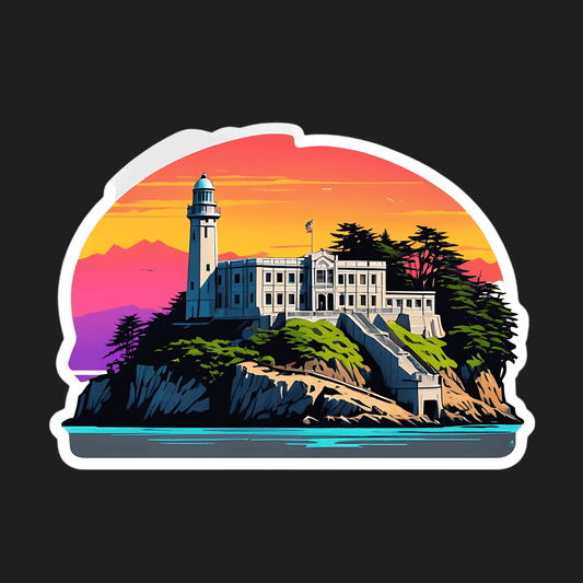 Lighthouse Sunset - Sticker - Heat Press Transfer