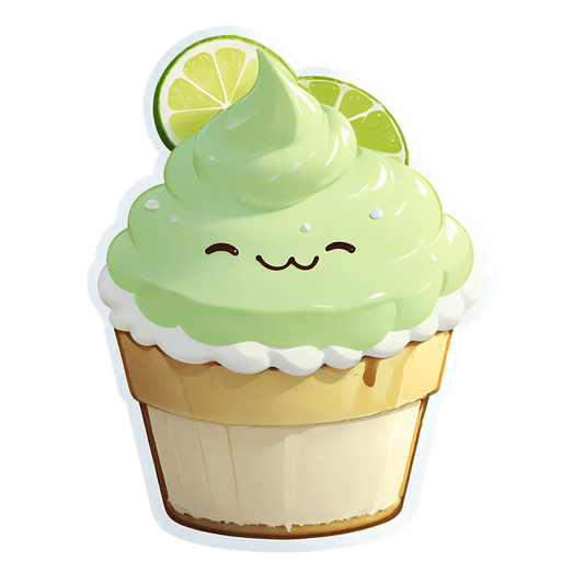 Lime Cupcake Sticker - Cute UV DTF - Heat Press Transfer