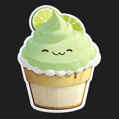 Lime Cupcake Sticker - Cute UV DTF - Heat Press Transfer