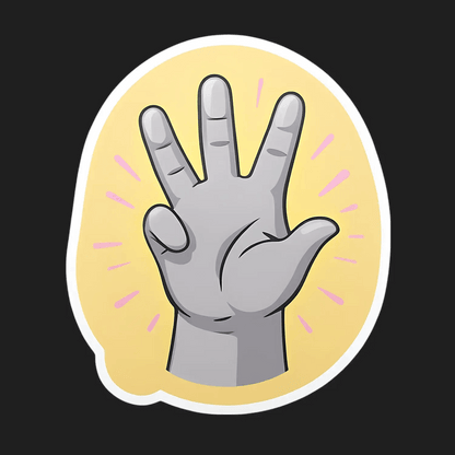 Live Long Spock - Sticker - Heat Press Transfer