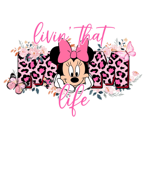 Livin' That Mom Life Design - DTF Ready To Press - Heat Press Transfer