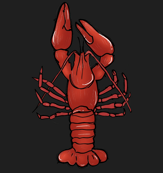 Lobster Graphic - DTF Ready to Press - Heat Press Transfer