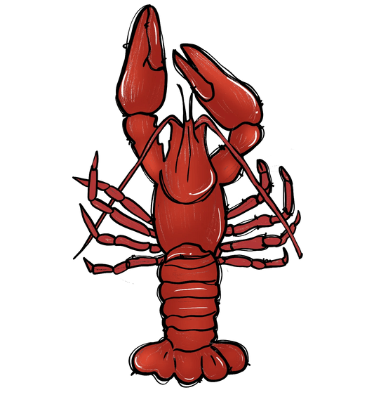 Lobster Graphic - DTF Ready to Press - Heat Press Transfer
