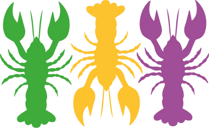 Lobster Trio Colors - DTF Ready to Press - Heat Press Transfer