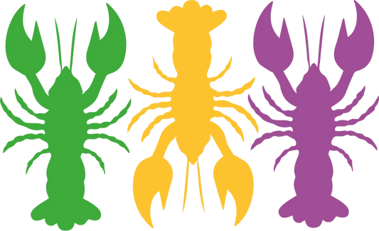 Lobster Trio Colors - DTF Ready to Press - Heat Press Transfer