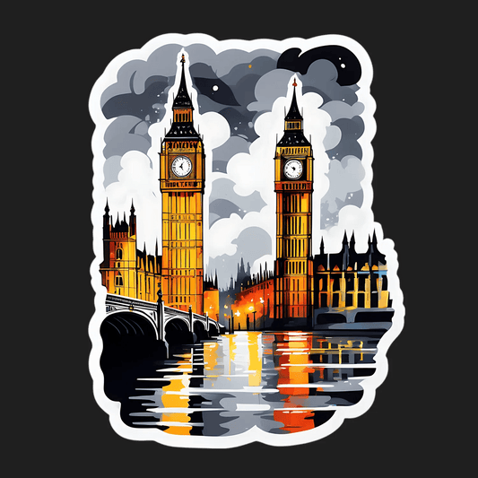 London Skyline - Sticker - Heat Press Transfer