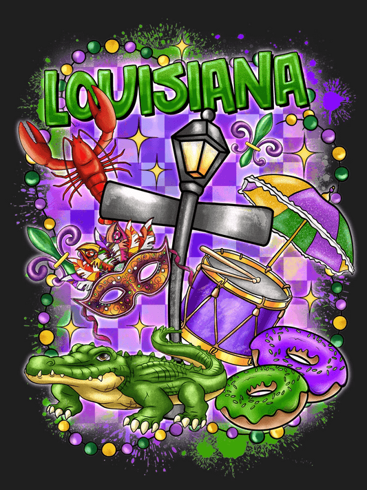 Louisiana Culture - DTF Ready to Press - Heat Press Transfer