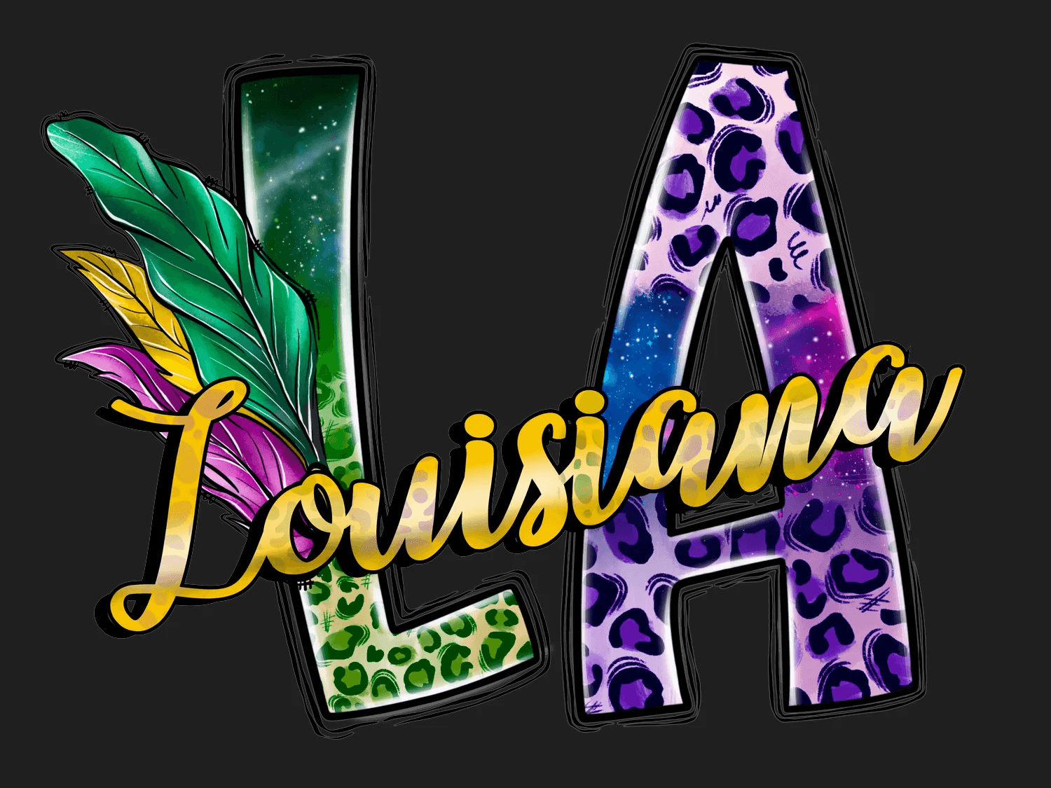 Louisiana Love - DTF Ready to Press - Heat Press Transfer